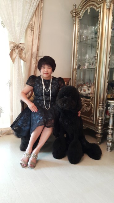 Elaine & Nou Nou at home in Hong Kong.